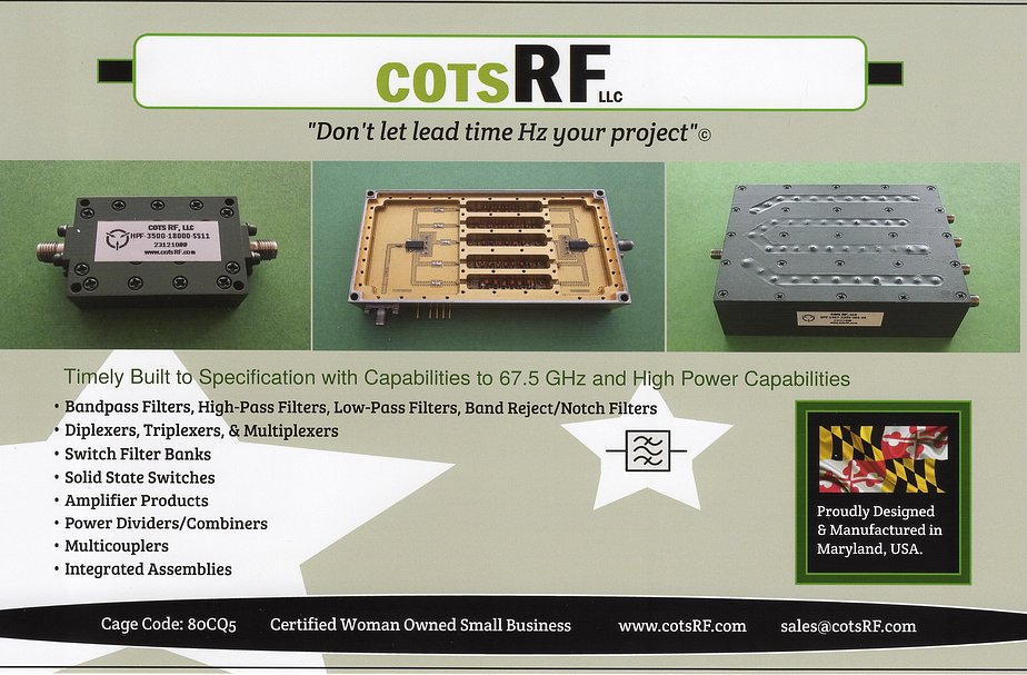 Home - cotsRF - COTS RF & Microwave hardware when you need it